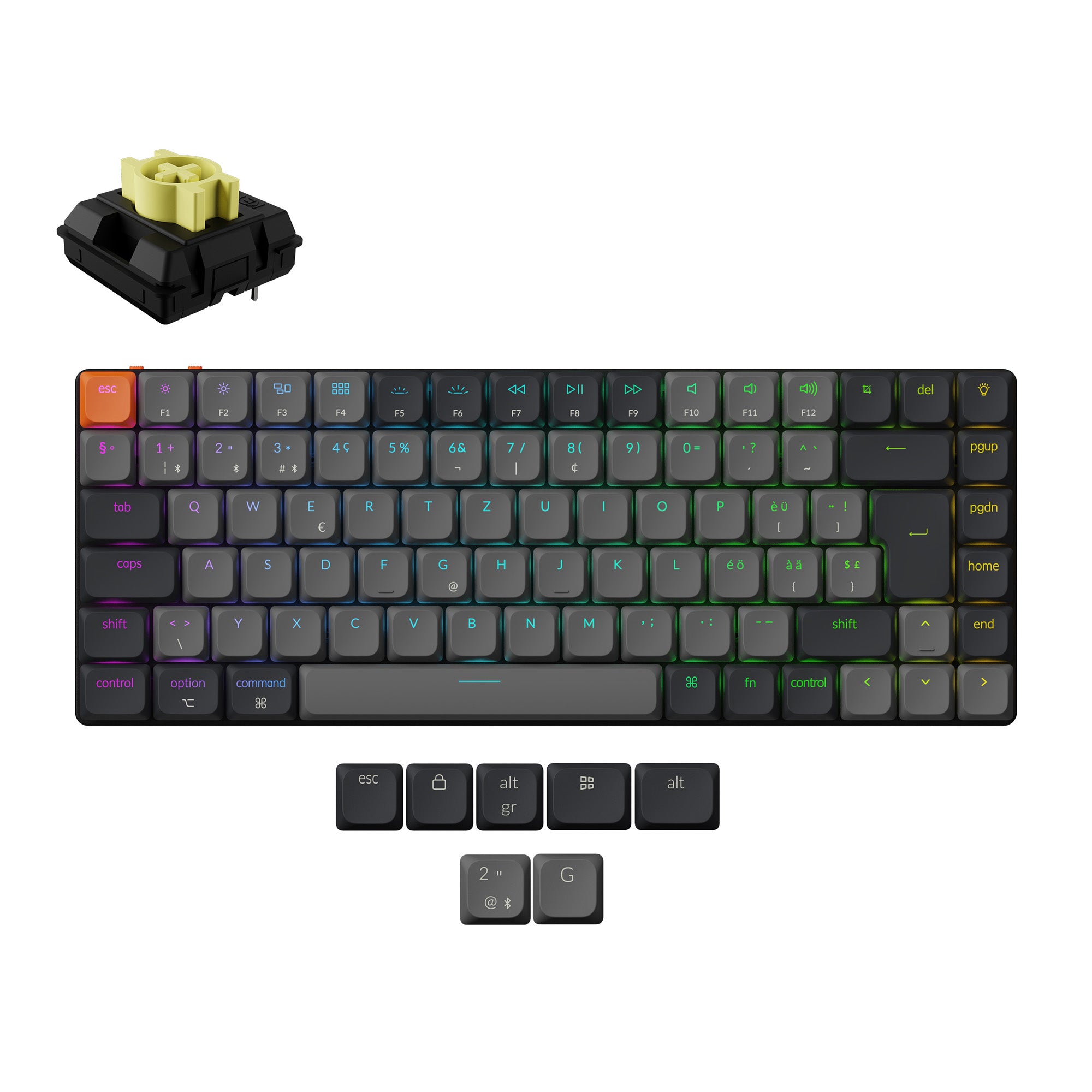 Keychron K3 QMK Wireless Mechanical Keyboard (ISO Layout) - Version 3 - Image 9