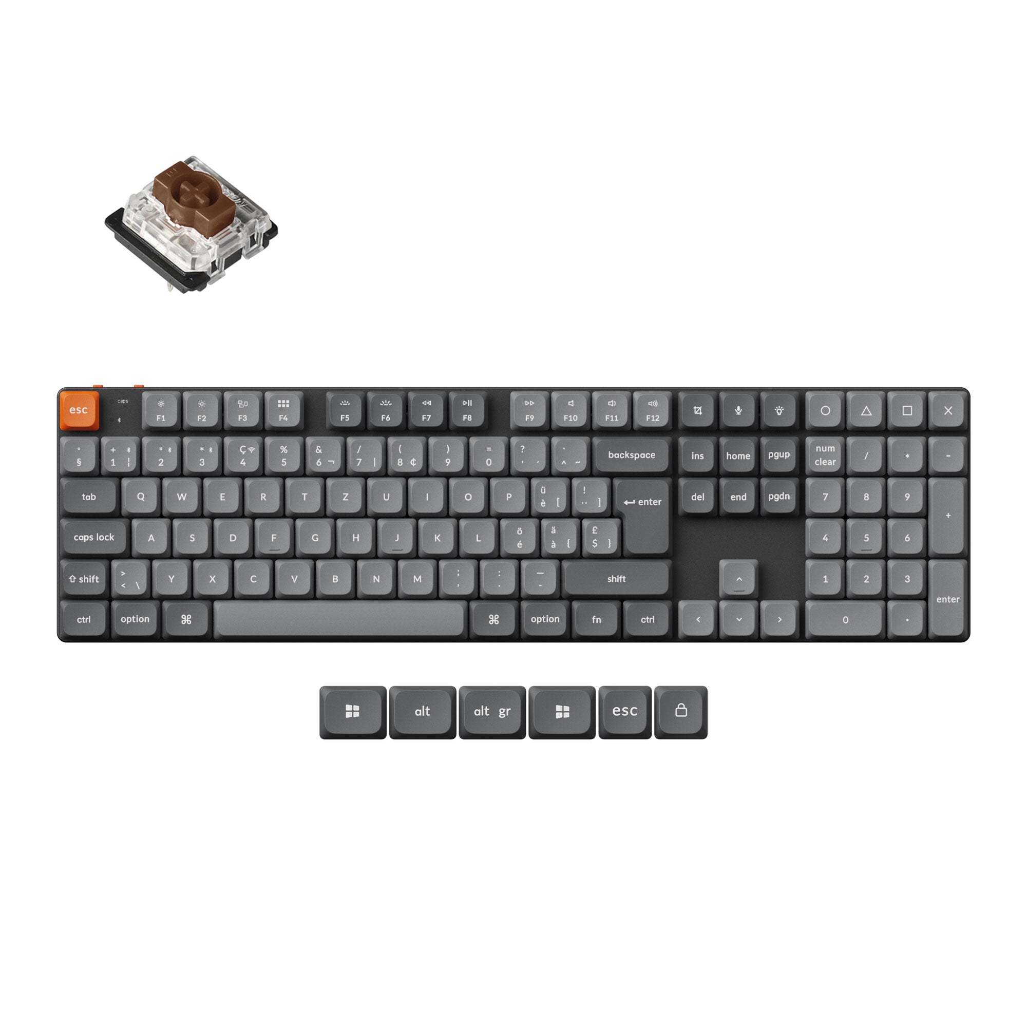 Keychron K5 Max QMK Wireless Custom Mechanical Keyboard ISO Layout Collection - Image 6