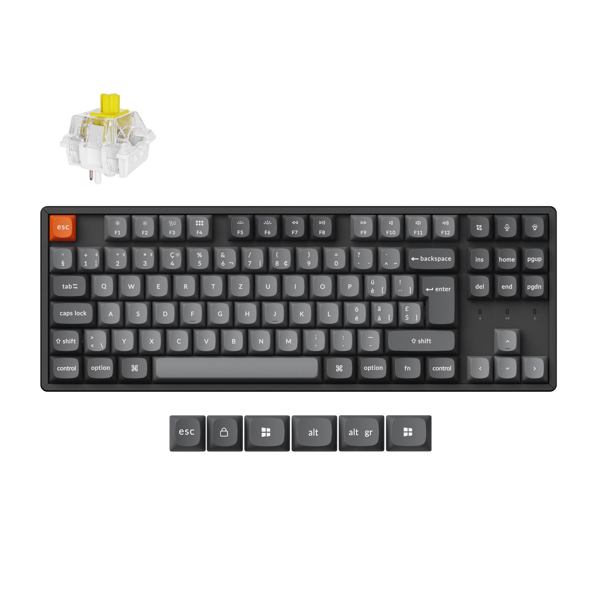 Keychron K8 Max QMK Wireless Mechanical Keyboard ISO Layout Collection - Image 12