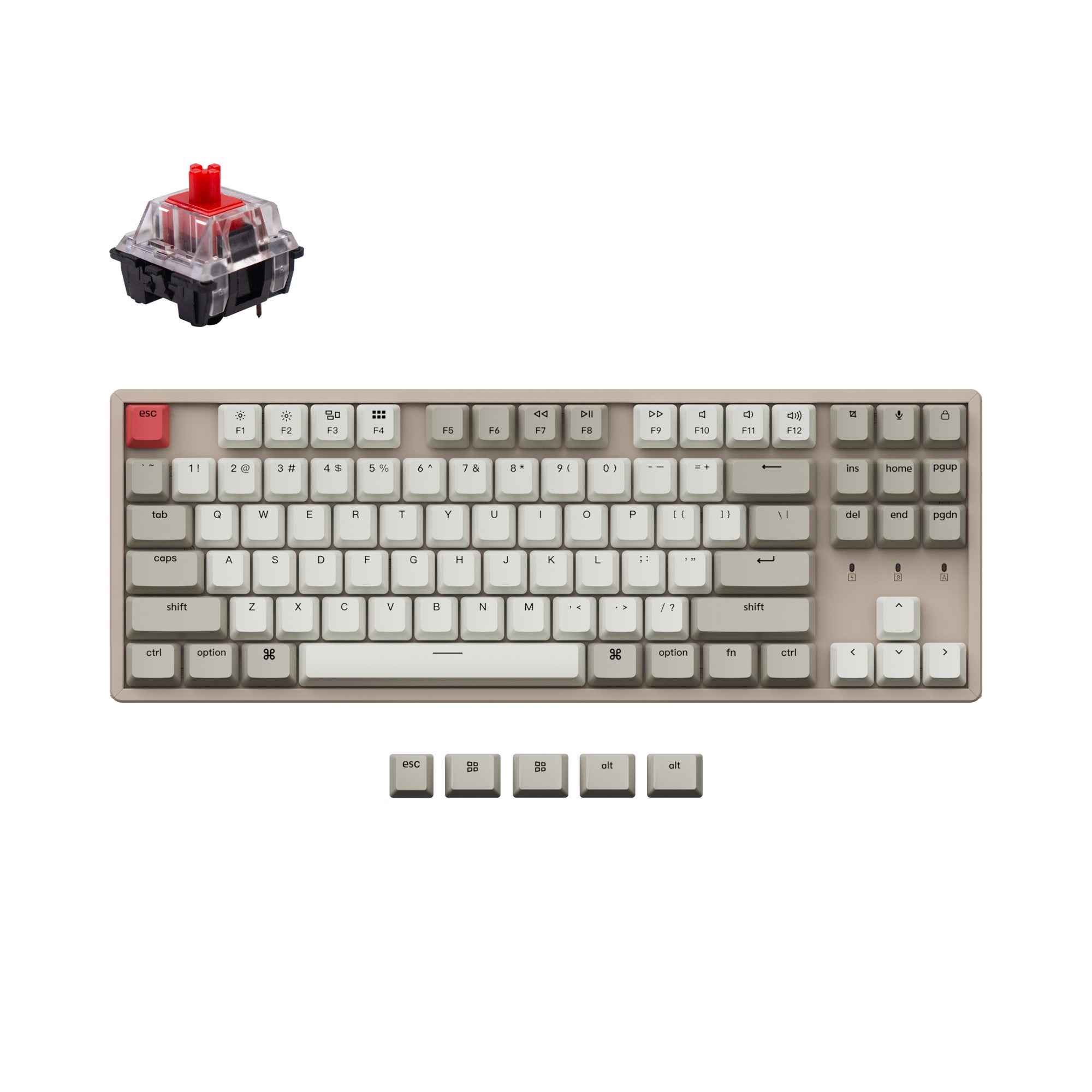 Keychron K8 Non-Backlight Wireless Mechanical Keyboard - Image 4