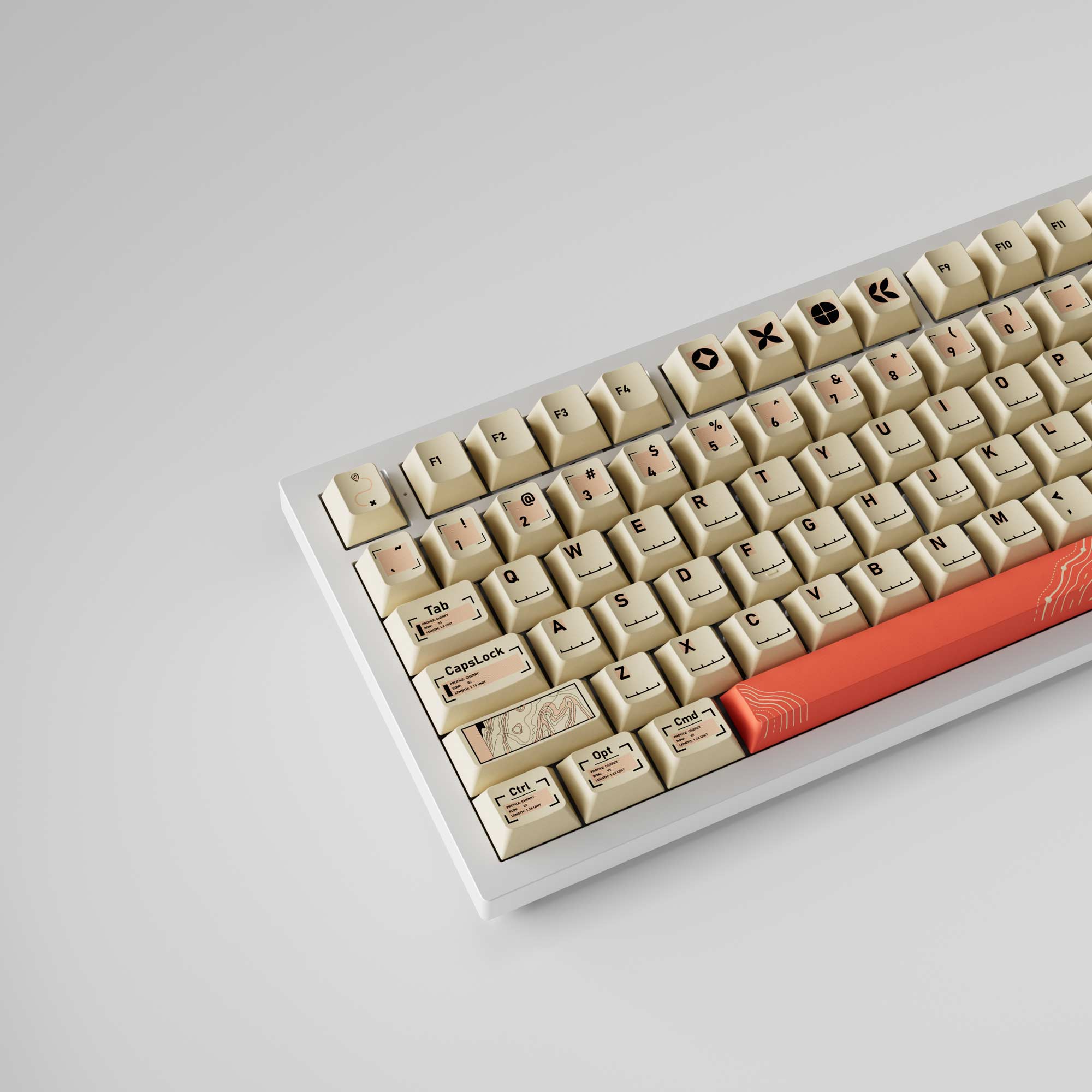 The Maps - Cherry Profile Dye-Sub PBT Full Keycap Set - Image 2