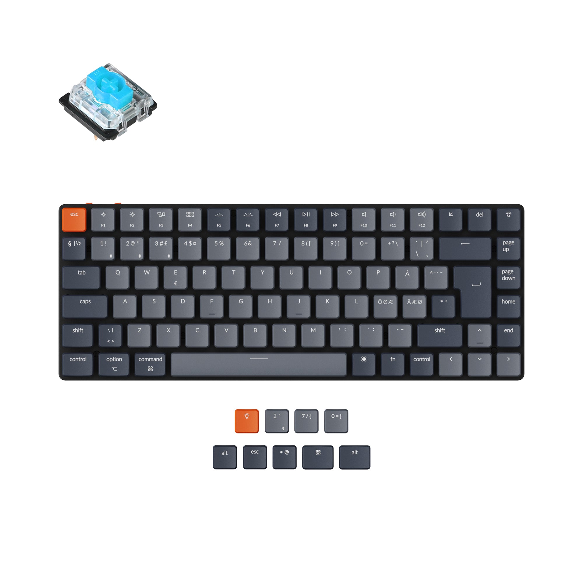 Keychron K3 Ultra-slim Wireless Mechanical Keyboard (Nordic ISO Layout) - Version 2 - Image 2