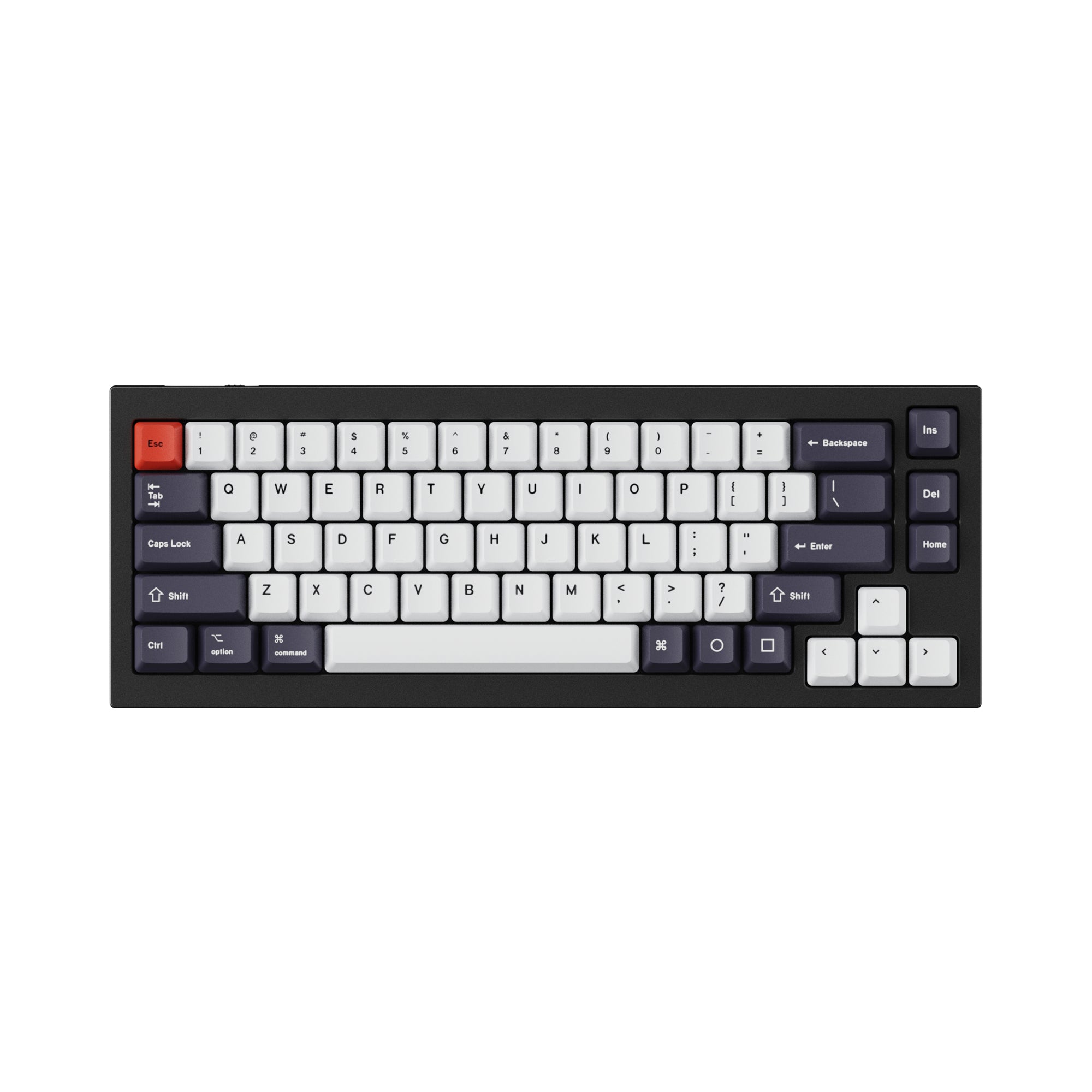 OEM Dye-Sub PBT Keycap Set - Bluish Black White - Image 4